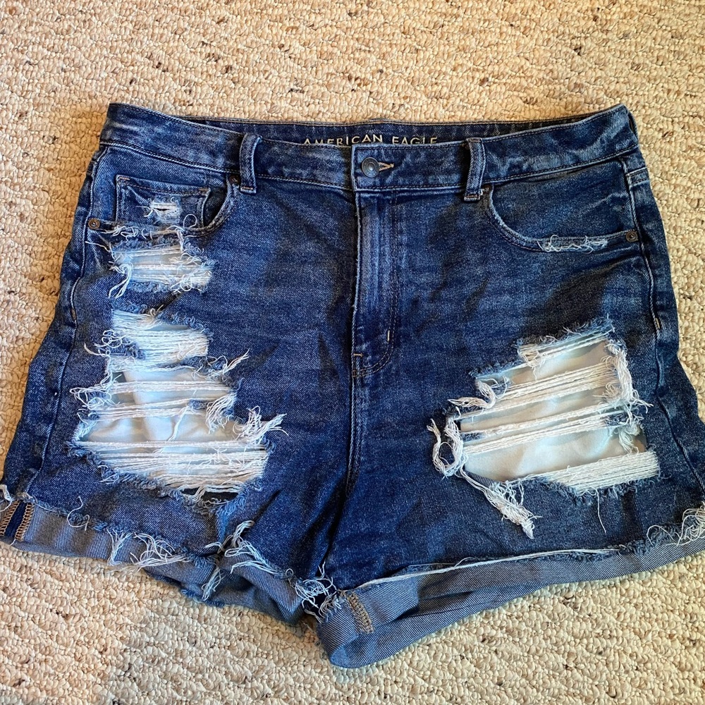 AEO stretch mom shorts